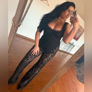 Black lace jumpsuit